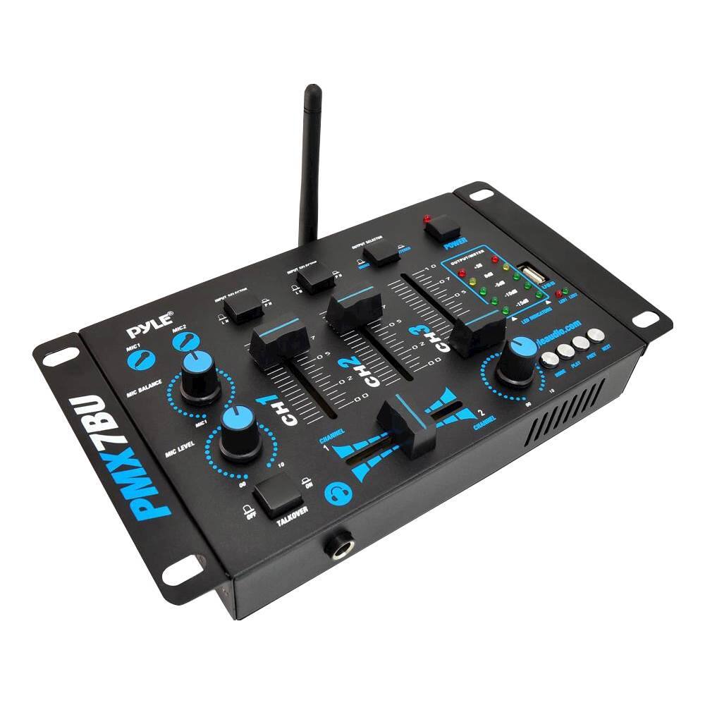 Alt View 11. PylePro - 3-Channel Bluetooth DJ Mixer - Black.
