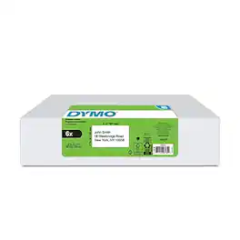 DYMO - LabelWriter 2050765 Shipping Labels, 4" x 2-5/16", Black on 300 Labels/Roll, 6 Rolls/Box (2050765) - White
