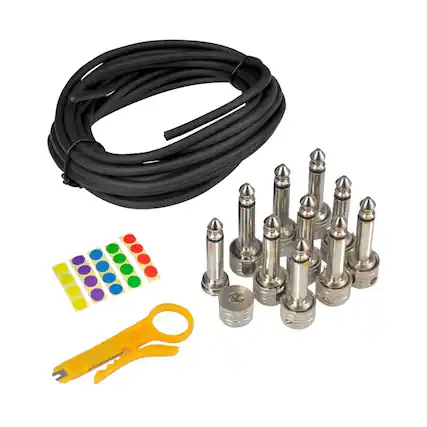 Front. PYLE - Pro Audio Cable Kit - Silver.