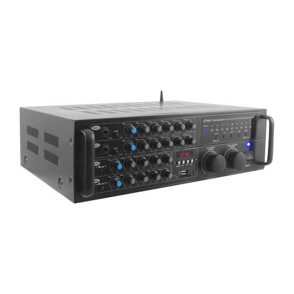 Angle. PYLE - Pro 2000W Bluetooth Stereo Mixer Karaoke System - Black.