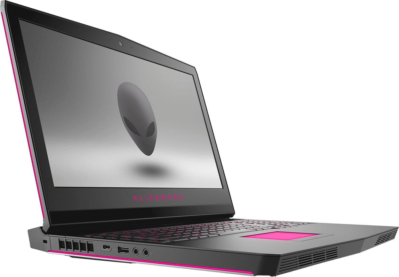 Angle. Alienware - 17.3" Laptop - Intel Core i7 - 16GB Memory - NVIDIA GeForce GTX 1070 - 1TB Hard Drive + 128GB Solid State Drive - Silver.