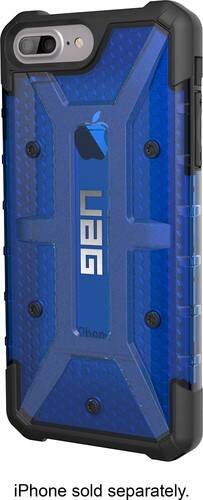 Urban Armor Gear - Case for Apple® iPhone® 6 Plus, 6s Plus and 7 Plus - Cobalt/transparent blue - Larger Front