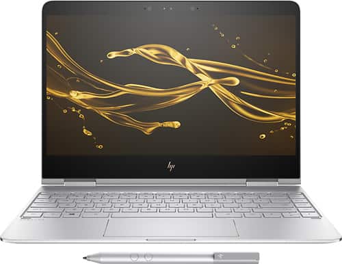 HP - Spectre x360 2-in-1 13.3" Touch-Screen Laptop - Intel Core i7 - 16GB Memory - 512GB Solid State Drive - Natural silver - Larger Front