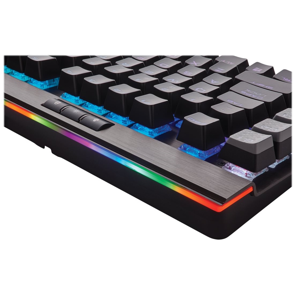Best Buy: CORSAIR RGB PLATINUM Full-size Wired Mechanical MX Speed Linear Switch Gaming with 6 G-Keys Gunmetal CH-9127114-NA