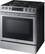 Left. Samsung - 5.8 cu. ft. Self-Cleaning Slide-in Gas Convection Range.