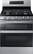 Front. Samsung - Flex Duo 5.8 cu. ft. Self-Cleaning Freestanding Gas Convection Range - Stainless steel.