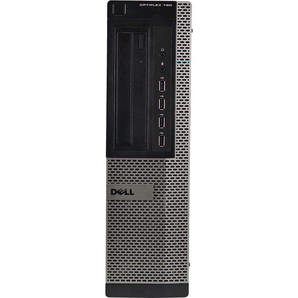 Front. Dell - Refurbished OptiPlex Desktop - Intel Core i5 - 8GB Memory - 500GB Hard Drive - Black.