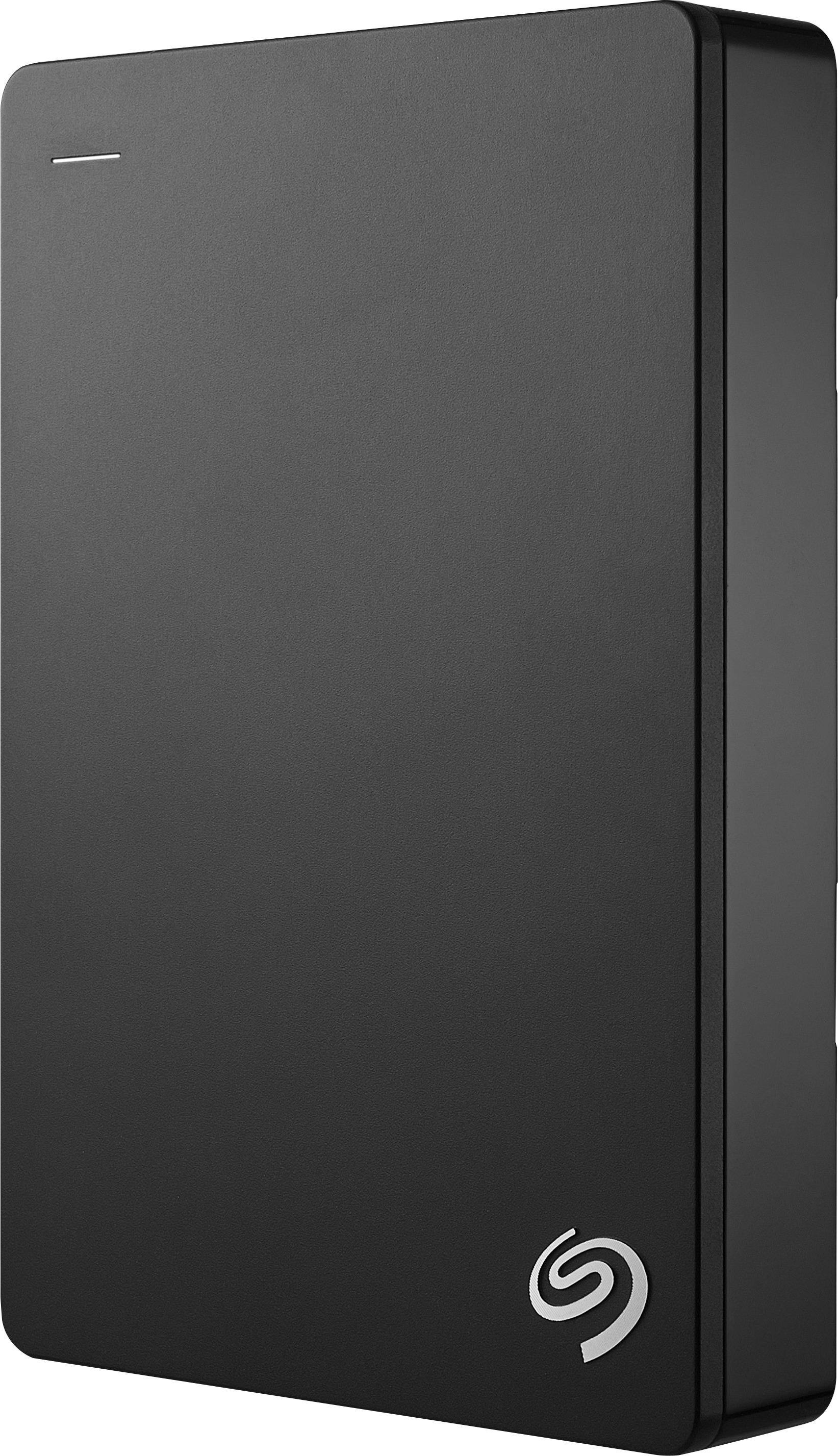 Front. Seagate - Backup Plus 5TB External USB 3.0 Portable Hard Drive - Black.