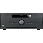 Front Standard. Arcam - FMJ 420W 7.1.4-Ch. Network-Ready 4K Ultra HD and 3D Pass-Through A/V Home Theater Receiver - Black.