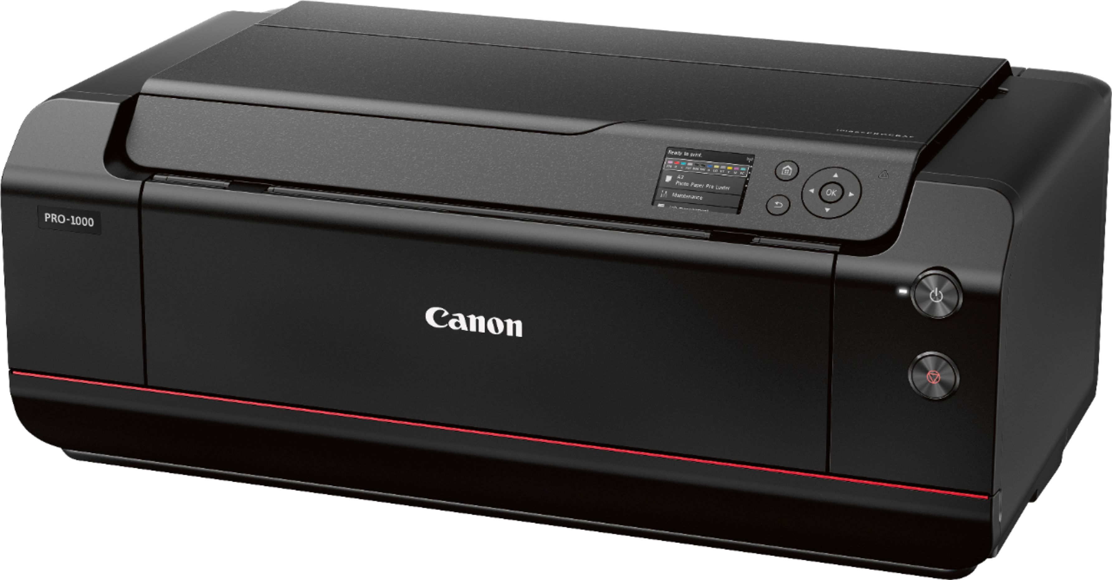 Left View: Canon - imagePROGRAF PRO-1000 Wireless Inkjet Printer - Black