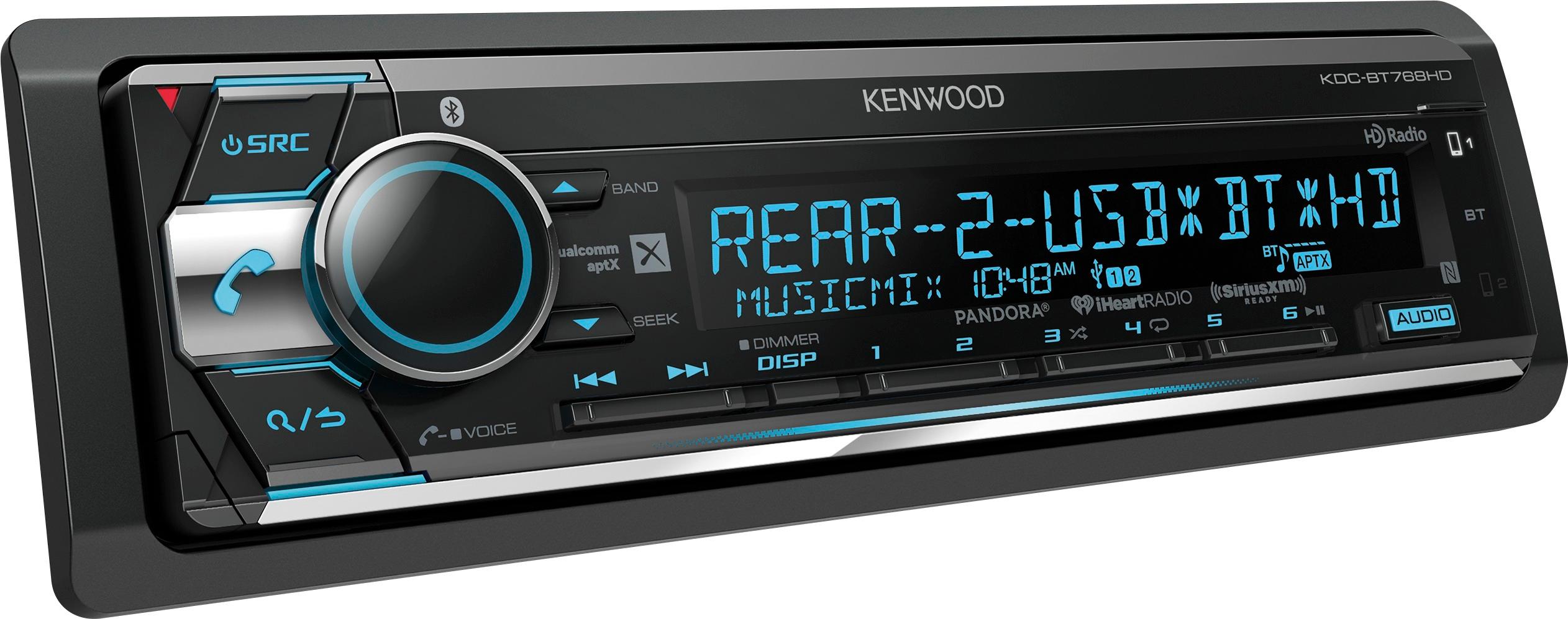 Best Buy: In-Dash CD/DM Receiver Built-in Bluetooth Satellite Radio-ready with Detachable Faceplate Black