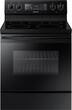 Samsung - 5.9 cu. ft. Convection Freestanding Electric Range - Black - Larger Front