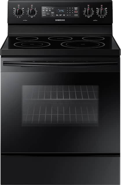 Samsung 5 9 Cu Ft Convection Freestanding Electric Range Black Ne59m4320sb Best Buy