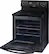 Alt View 16. Samsung - 5.9 cu. ft. Convection Freestanding Electric Range - Black.