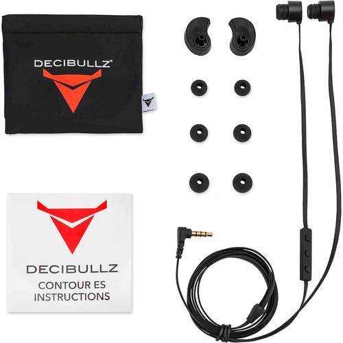 Decibullz - Custom Moldable Wired In-Ear Headphones - Black