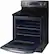 Alt View 12. Samsung - 5.9 cu. ft. Convection Freestanding Fingerprint Resistant Electric Range - Black Stainless Steel.