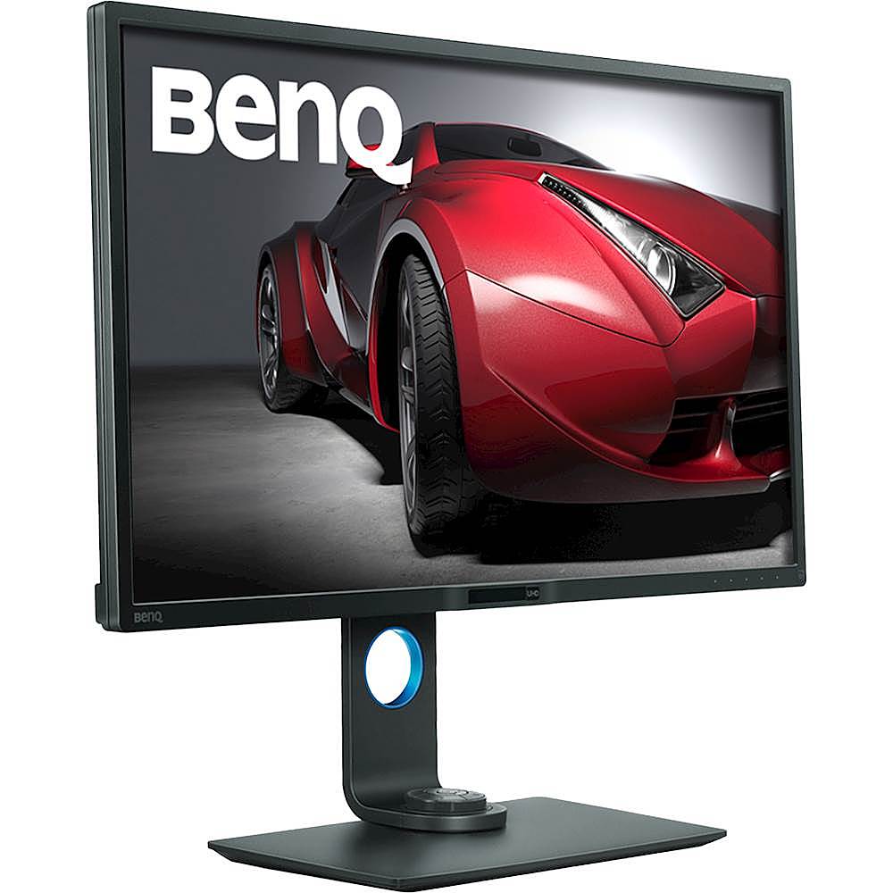 Angle View: BenQ - PD3200U DesignVue 32"4K UHD IPS Monitor | 100% sRGB | AQCOLOR Technology for Accruate Reproduction