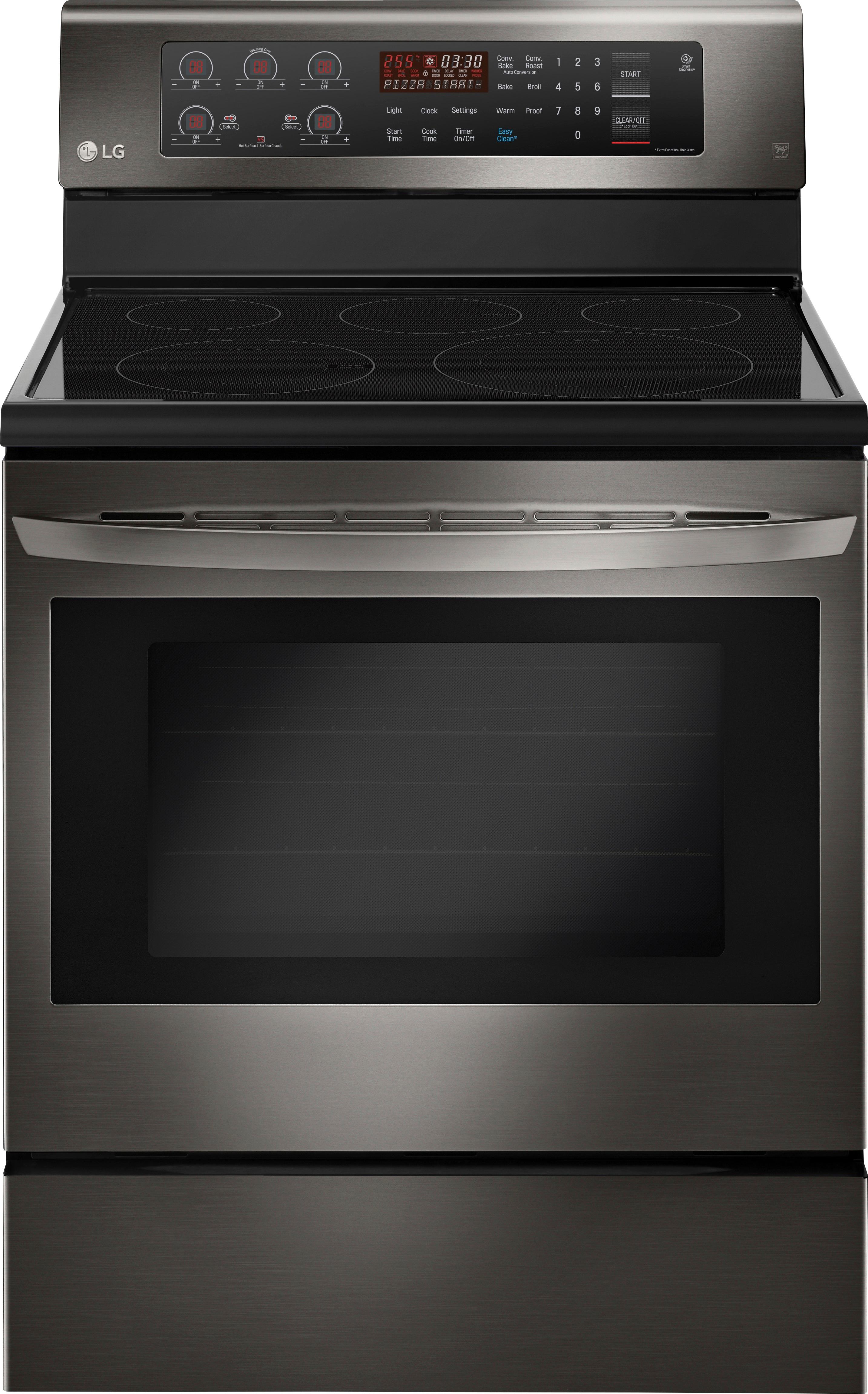 Best Buy Lg 63 Cu Ft Freestanding Electric Convection Range Lre3193bd