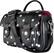 Left. Insignia™ - Instant Print Camera Case - White polka dots on black.