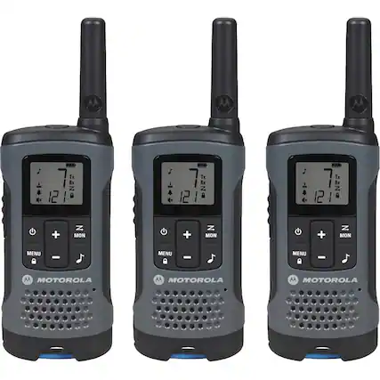 Angle. Motorola - Talkabout 20-Mile, 22-Channel FRS/GMRS 2-Way Radios - Dark gray.