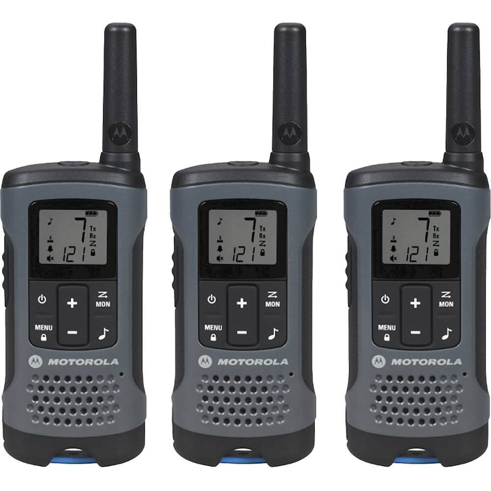 Angle. Motorola - Talkabout 20-Mile, 22-Channel FRS/GMRS 2-Way Radios - Dark gray.