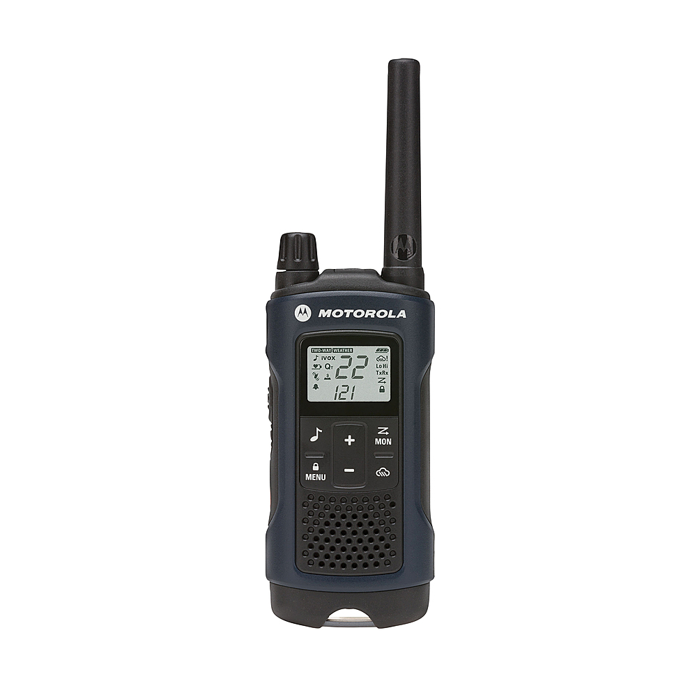 Angle View: Motorola - Solutions TALKABOUT T460 Two Way Radio - 2 Pack - Dark blue