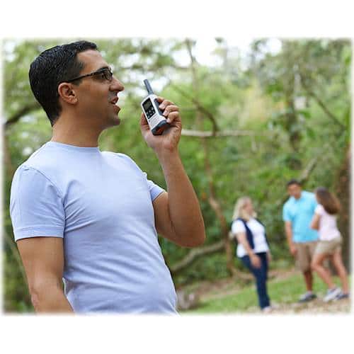 Alt View 17. Motorola - Talkabout 25-Mile, 22-Channel FRS/GMRS 2-Way Radio (Pair) - White with Red Lanyard Bar.