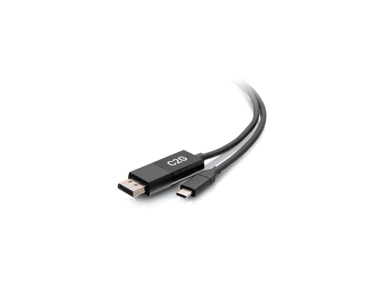 Alt View 3. Cables to Go - C2G 6ft 4K USB C to DisplayPort Adapter Cable 60Hz C2G54475.