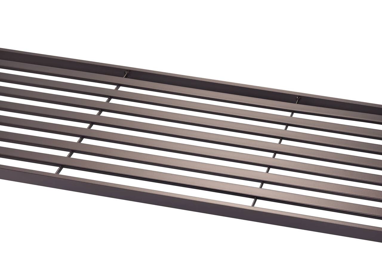 Alt View 11. TRINITY - 3-Tier 36x14x35 Slat Shelving Dark Bronze - Dark Bronze.