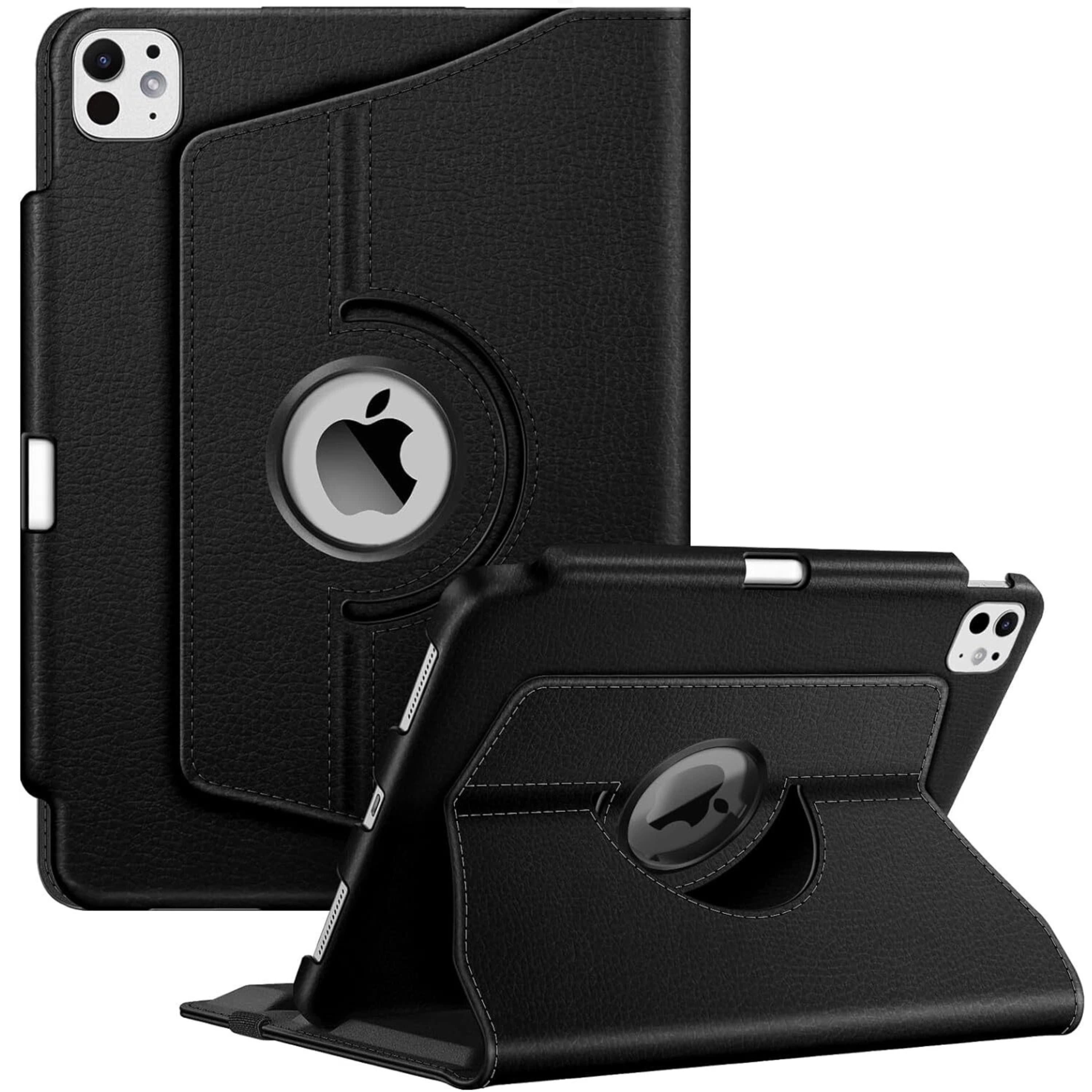 Kitcheniva - Adjustable Rotating Case For iPad Pro 11 Inch M4 2024 Sleep Wake Design - Black