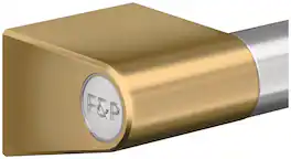 Fisher & Paykel - Pro Round Flush Handle for Ovens and Companions, 30 in, Compatible with OM30NPX1, OB30DPPTX1, WB30SDEI1 - Brass