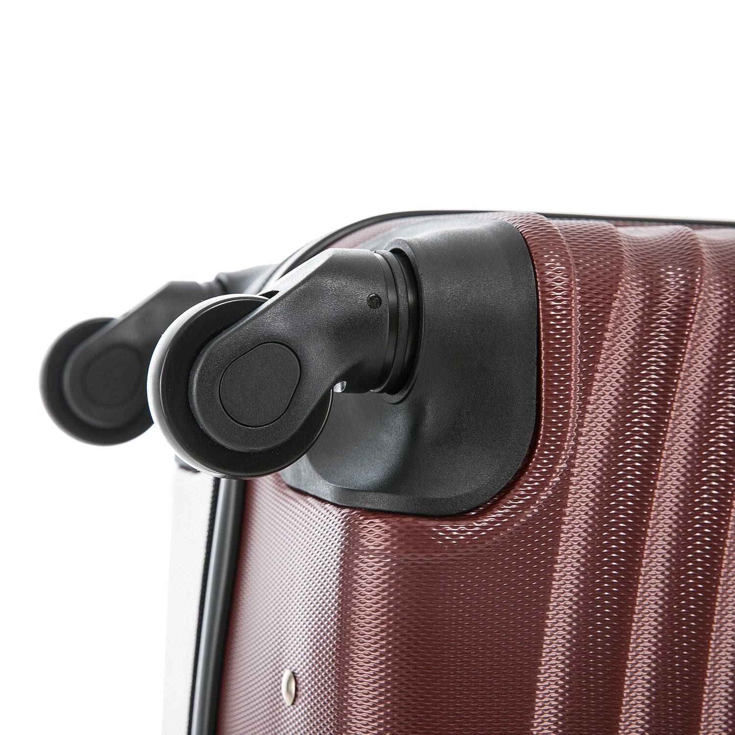 Alt View 4. DUKAP - Adly Lightweight Hardside Spinner Luggage 20" Carry-On - WINE.