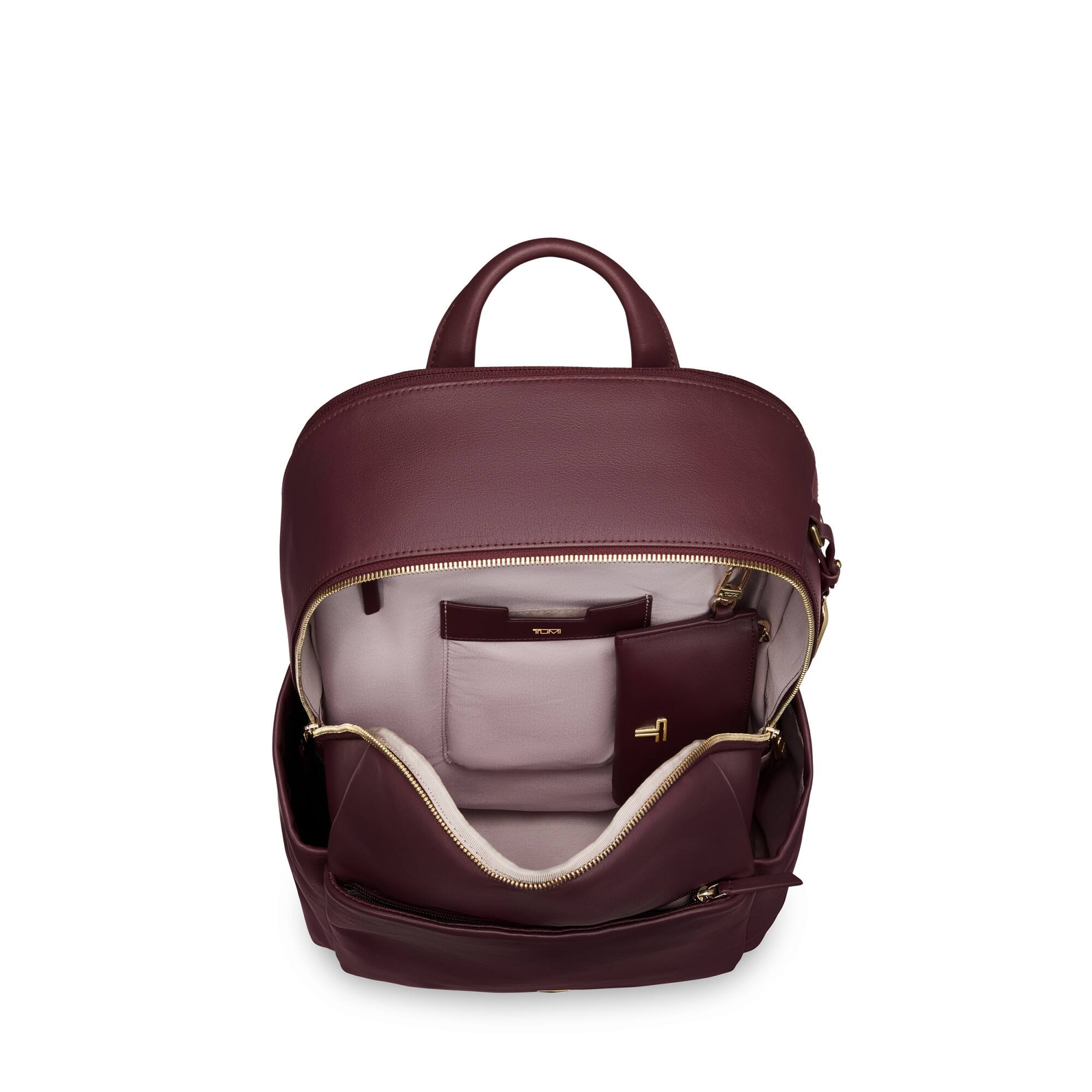 Back. TUMI - Voyageur Raina Large Backpack Fits Up to 15" Laptop - Rosewood.