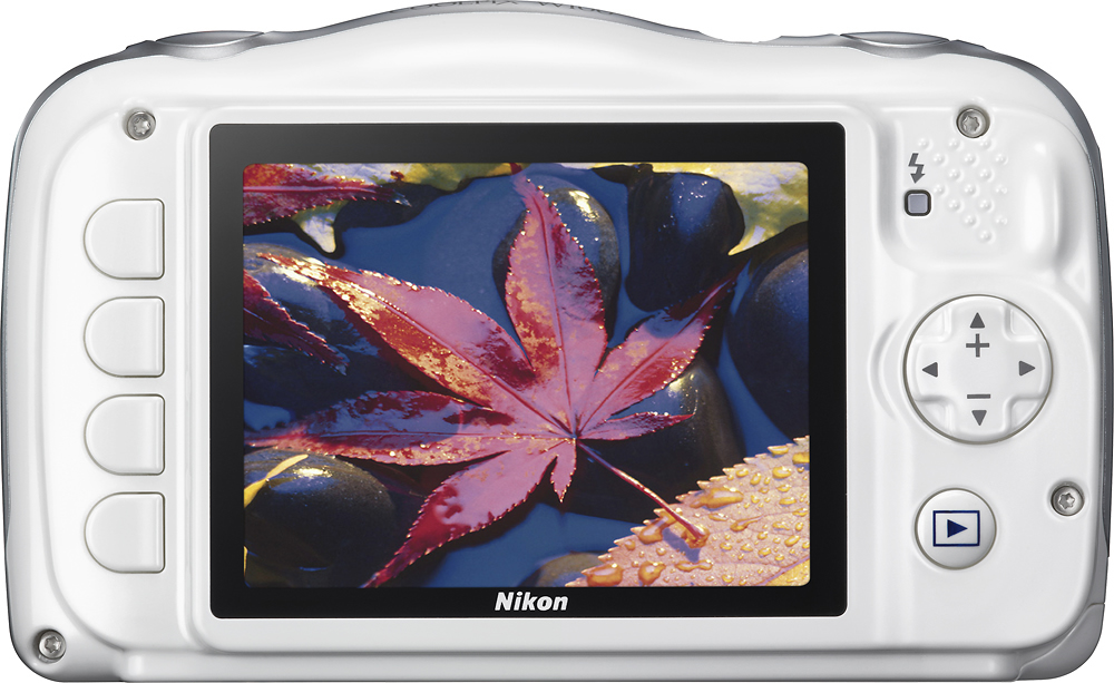 Volharding zoals dat opleiding Best Buy: Nikon COOLPIX W100 13.2-Megapixel Waterproof Digital Camera White  26515