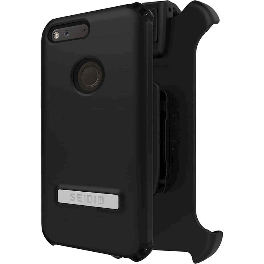 Seidio - DILEX Combo Case for Google Pixel XL - Black - Larger Front