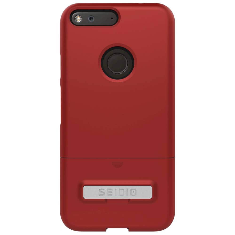 Seidio - SURFACE Case with holster for Google Pixel XL - Red/Black - Larger Front