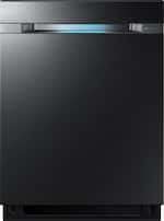 Samsung - Linear Wash 24" Tall Tub Built-In Dishwasher - Fingerprint Resistant Black Stainless Steel - Front_Standard