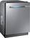 Angle. Samsung - Linear Wash 24" Top Control Tall Tub Built-In Dishwasher - Stainless Steel.