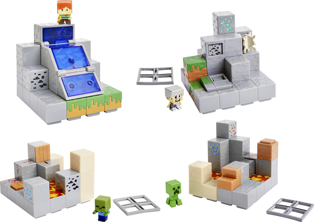 Mattel Minecraft Mini Figure Waterfall Wonder Environment Set for sale online 