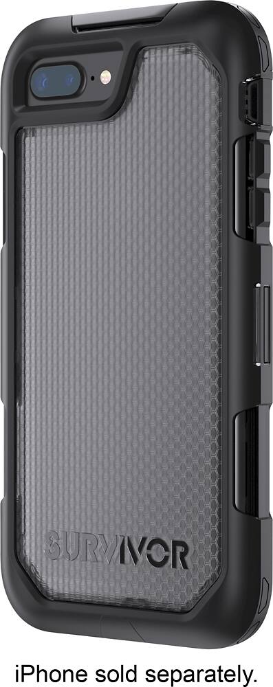 survivor extreme case for apple iphone 8 plus - black/clear survivor extreme case for apple iphone 8 plus - black/clear