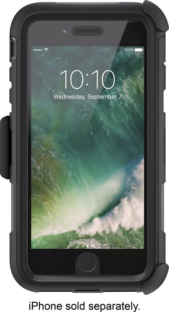 survivor extreme case for apple iphone 8 plus - black/clear survivor extreme case for apple iphone 8 plus - black/clear