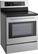Left. LG - 6.3 Cu. Ft. Freestanding Electric Convection Range - Stainless Steel.