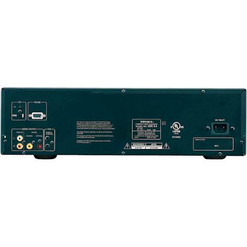 Back. Integra - 6-Disc CD Changer - Black.