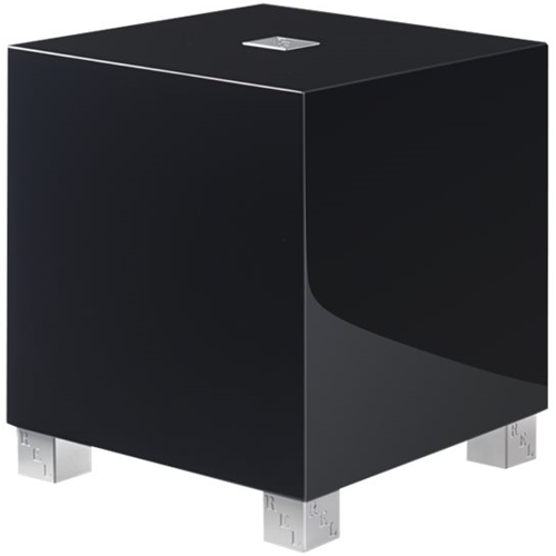 Left View: REL - T/I-Series 8" Powered Subwoofer - High-Gloss Black