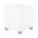 Front. REL - T/I-Series 8" Powered Subwoofer - High-Gloss White.