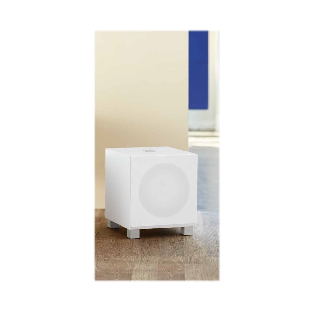 Left View: REL - T/I-Series 8" 200W Powered Subwoofer - High-gloss white