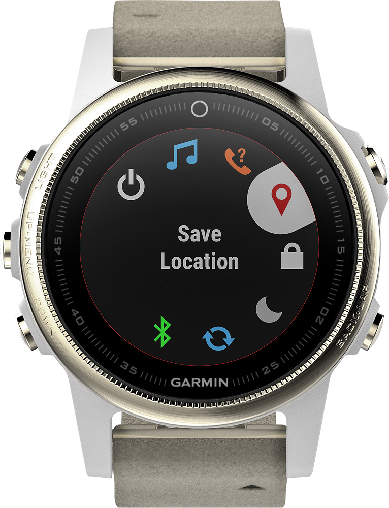 Best Buy: Garmin fēnix® 5S Sapphire Smartwatch 42mm Fiber-Reinforced ...