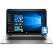 HP - 17.3" Touch-Screen Laptop - Intel Core i7 - 16GB Memory - NVIDIA GeForce 940MX - 1TB + 8GB Hybrid Hard Drive - Horizontal brushing in natural silver - Larger Front