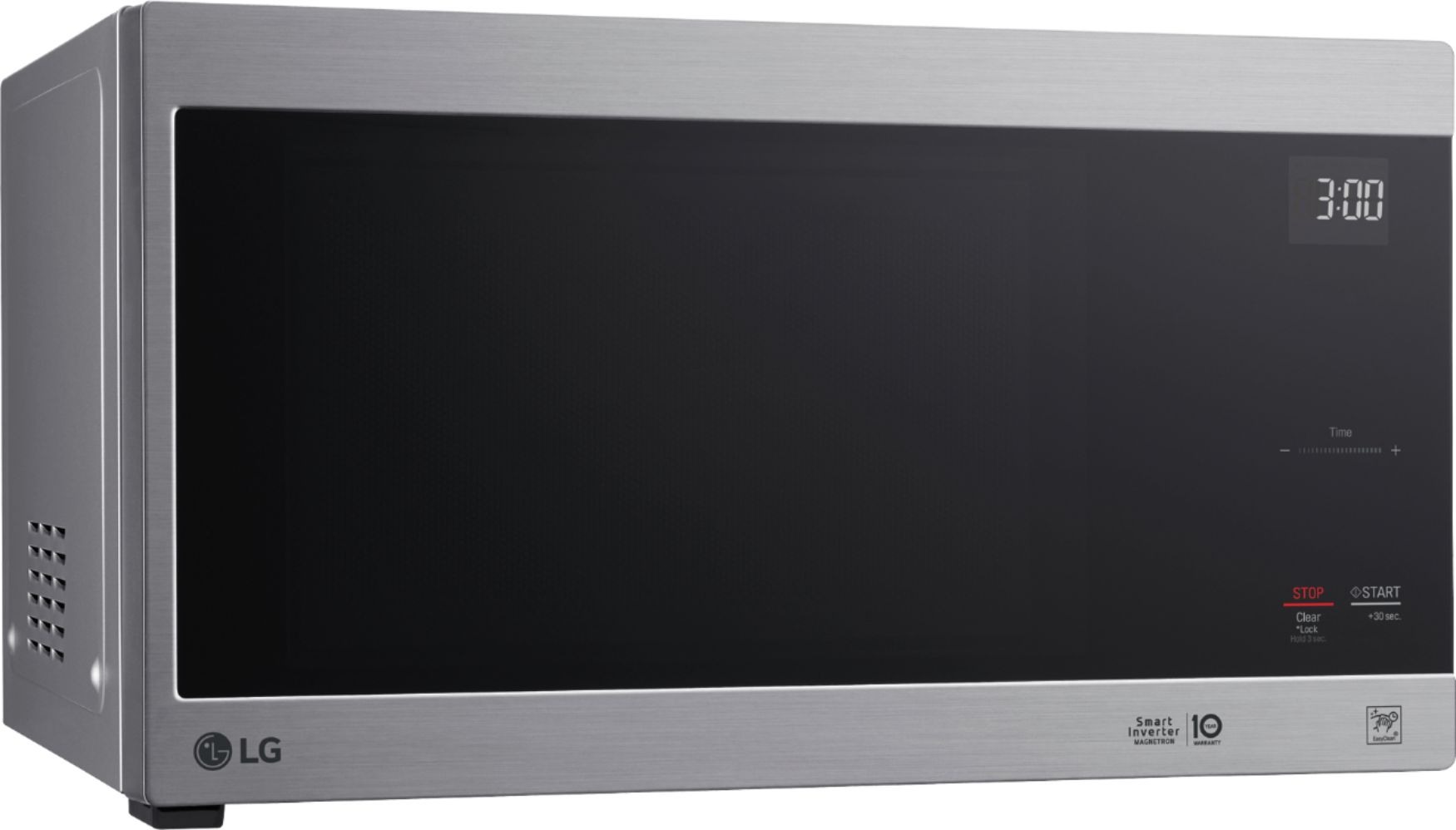 Angle View: LG - NeoChef 1.5 Cu. Ft. Countertop Microwave with Sensor Cooking and EasyClean - Stainless Steel
