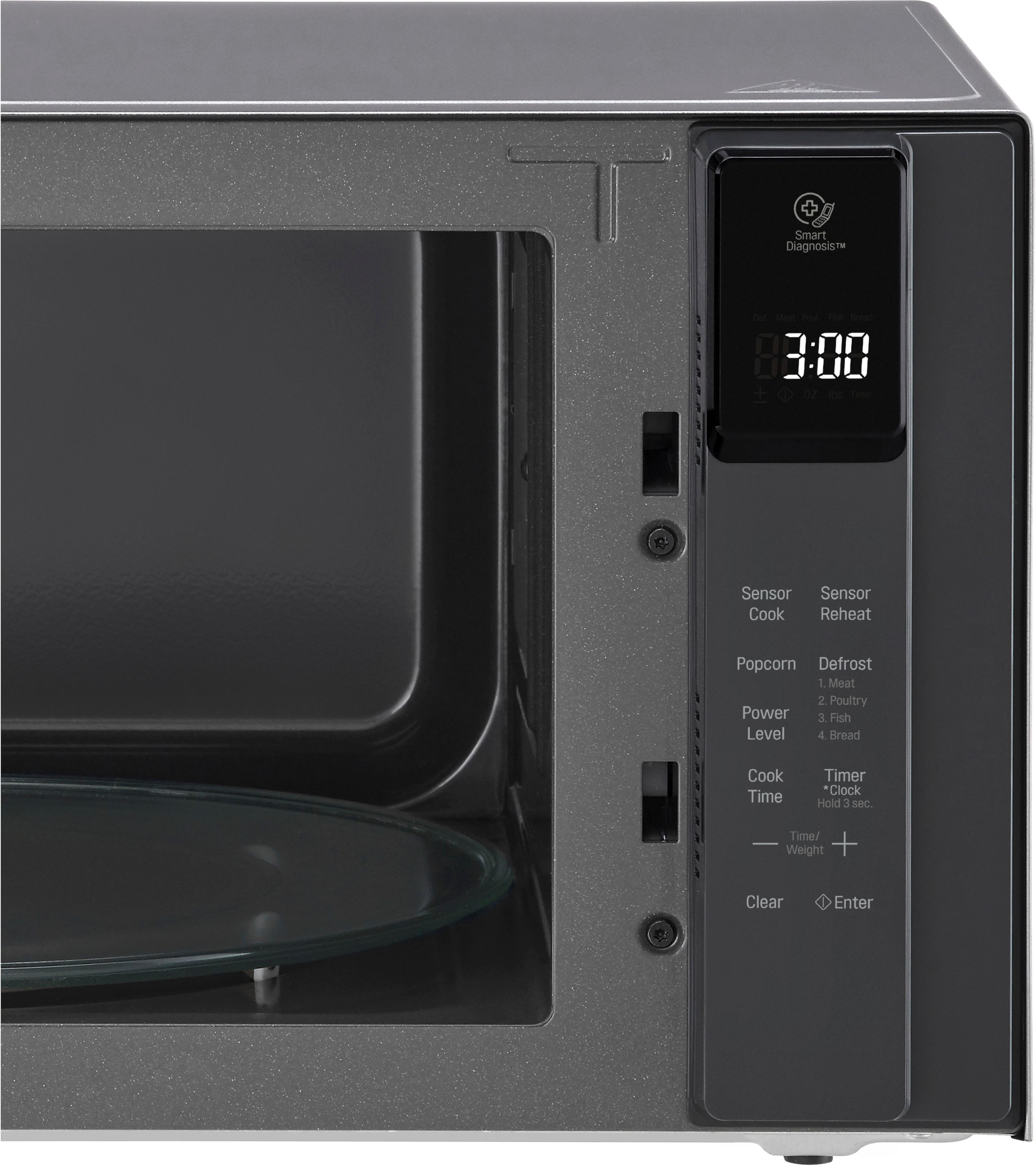 Alt View 16. LG - NeoChef 1.5 Cu. Ft. Countertop Microwave with Sensor Cooking and EasyClean - Stainless steel.